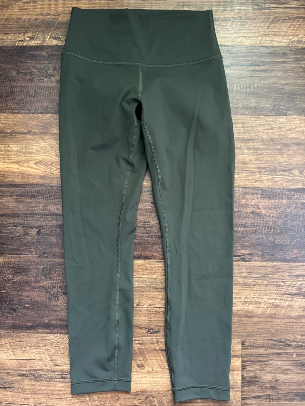 Lululemon High-Waist Olive Green Leggings
